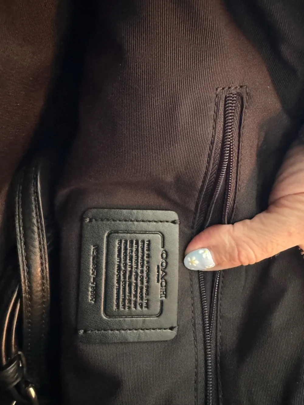 Coach Great Condition Black Pebbled Leather Tote Bag—I’ve never used this! - Picture 4 of 6